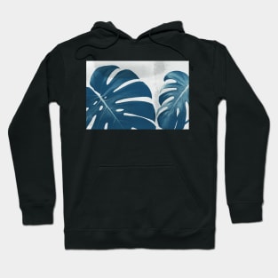 Blue Monstera #5 Hoodie